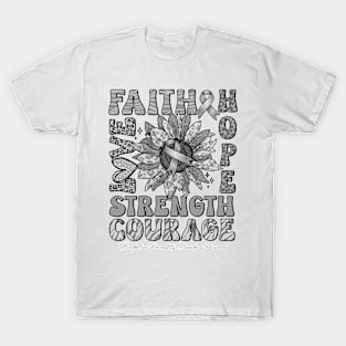 Borderline Personality Disorder Awareness - Sunflower strong faith love T-Shirt